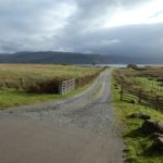 Road leading to the sea on Mull