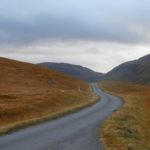Serpentine road on Isle of Mull